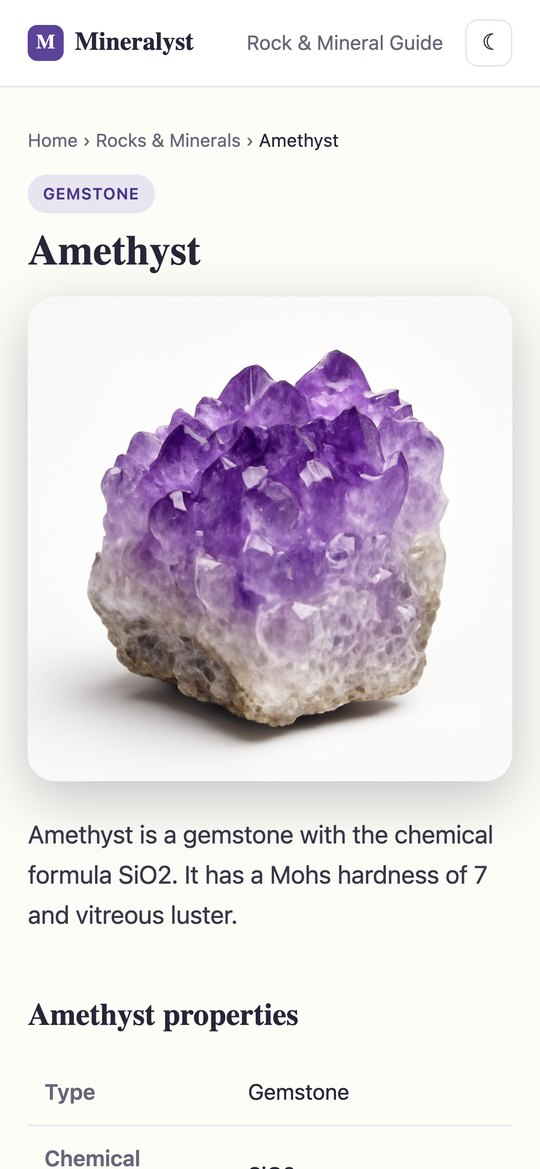 Mineralyst — the amethyst reference page