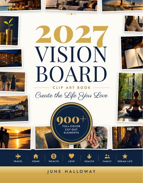 2027 Vision Board Clip Art Book